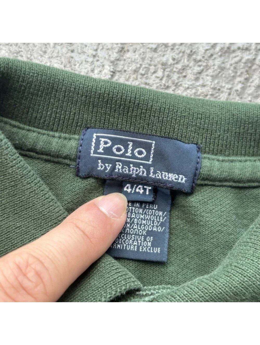 Vintage 90s Polo By Ralph Lauren Big Horse Embroidered Button Up Shirt KIDS 4T